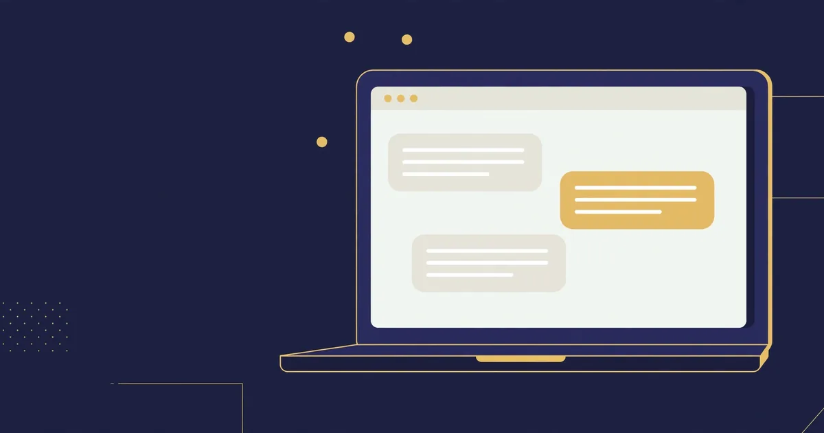 AI chatbot for business answering customer questions on a website chat window