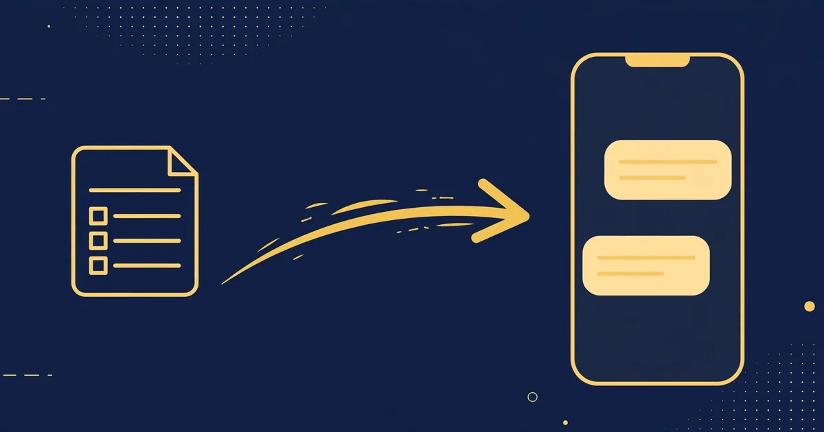 Automated lead follow-up flow sending an instant text message to a new customer enquiry