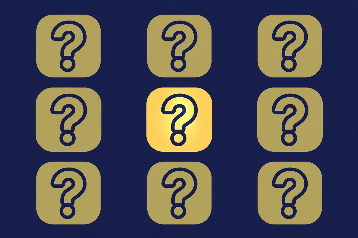 Grid of question icons representing questions to ask a Shopify developer