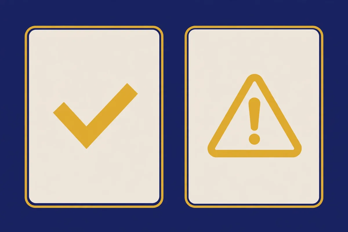 Diagram comparing a clear web development contract with a vague agreement